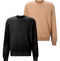 Kit 2 Blusa Moletom Hugo Jobs Premium Careca Lisa Lançamento Kit 2 Blusa Moletom Hugo Jobs Premium Careca Lisa Lançamento