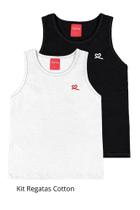 Kit 2 Blusas Básicas Infantil Menina Regata Cotton Kely Kety