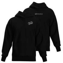 Kit 2 Blusas De Moletom Casaco De Frio Capuz e Bolso Canguru