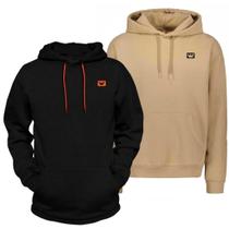 Kit 2 Blusas De Moletom Com Bolso Canguru E Capuz Ajustável