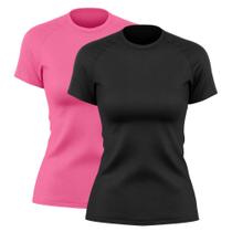Kit 2 Blusas Feminina Dry Academia Camiseta Camisa Esporte