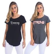 Kit 2 Blusas Feminina MIlena Running