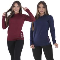 Kit 2 Blusas Femininas Segunda Pele Térmica Peluciada