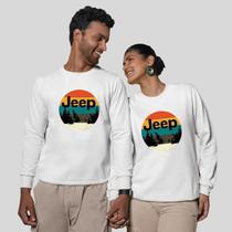 Kit 2 Blusas Frio Moletom Careca Sem Capuz Casal Namorados Serra