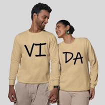 Kit 2 Blusas Frio Moletom Careca Sem Capuz Casal Namorados Vida Kit 2 Blusas Frio Moletom Careca Sem Capuz Casal Namorados Vida