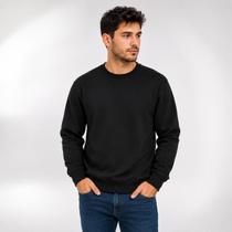 Kit 2 Blusas Moletom Masculino Básico Dalri Conforto P ao GG Kit 2 Blusas Moletom Masculino Básico Dalri Conforto P ao GG