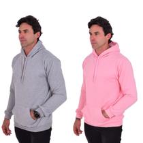 Kit 2 Blusas Moletom Masculino Confortável Macio Algodão Com Capuz Lançamento Kit 2 Blusas Moletom Masculino Confortável Macio Algodão Com Capuz Lançamento