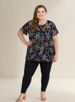 Kit 2 Blusas Sra Plus Size M/C Liganete Bossi 303 Casapaula Kit 2 Blusas Sra Plus Size M/C Liganete Bossi 303 Casapaula