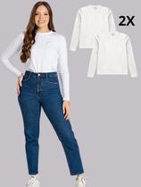 Kit 2 Blusas Térmicas Adulto Branco