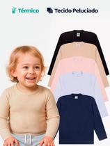 Kit 2 Blusas Térmicas Bebê Menina Manga Longa Térmicas Manga longa Inverno Infantil bebê Kit 2 Blusas Térmicas Bebê Menina Manga Longa Térmicas Manga longa Inverno Infantil bebê