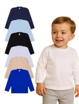 Kit 2 Blusas Térmicas Bebê Menino Manga Térmicas Manga longa Inverno Infantil menino bebê Kit 2 Blusas Térmicas Bebê Menino Manga Térmicas Manga longa Inverno Infantil menino bebê