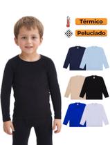 Kit 2 Blusas Térmicas infantil Menino Manga Térmicas Manga longa Inverno Infantil menino
