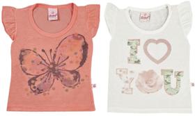 KIT 2 BLUSINHAS MENINAS BEM FRESQUINHAS Nº 1 AO 3 ABRANGE KIT 2 BLUSINHAS MENINAS BEM FRESQUINHAS Nº 1 AO 3 ABRANGE