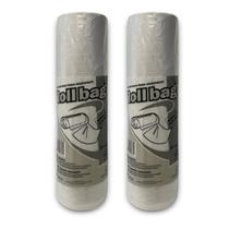 Kit 2 Bobinas Saco Transparente Picotado 35x50 C/500 Sacos