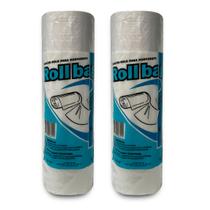 Kit 2 bobinas sacos transparente picotada 30x40 c/500 sacos