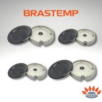 Kit 2 Bocas Grandes + 2 Peq Fogão Brastemp Clean E Ative - Consul Brastemp