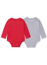 Kit 2 Bodies Cinza e Vermelho Kit 2 Bodies Cinza e Vermelho