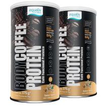 Kit 2 Body Coffee Protein Vanilla 375g - Equaliv Kit 2 Body Coffee Protein Vanilla 375g - Equaliv