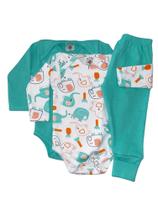 Kit 2 Body E 1 Mijão Com Pé Reversível - Conjunto Bebê
