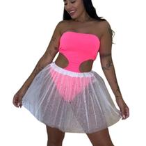Kit 2 Body Maiô Suplex sem alça Decotado Verão Blogueira Kit 2 Body Maiô Suplex sem alça Decotado Verão Blogueira