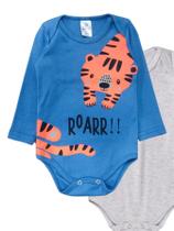 Kit 2 Body Manga Longa Bebê Tigre Kit 2 Body Manga Longa Bebê Tigre