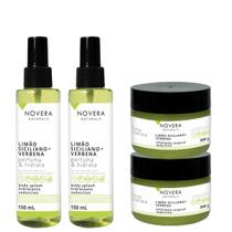 Kit 2 Body splash + 2 esfoliantes (Limão Siciliano) - Novera Kit 2 Body splash + 2 esfoliantes (Limão Siciliano) - Novera