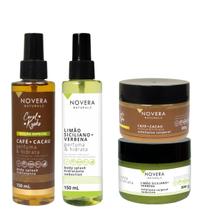 Kit 2 Body Splash + 2 Esfoliantes - Novera