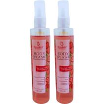 Kit 2 Body Splash Desodorante Colônia Morango 130ml