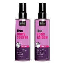 Kit 2 Body Splash Mist Ameixa Floral Frutal Colônia Desodorante Corporal 200ml Bio Soft