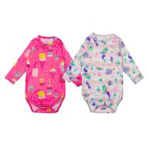 Kit 2 Bodys Bebê Infantil com Proteção UV Menino Menina