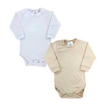 Kit 2 Bodys Bodie Térmico Bebê Manga Longa Peluciado Baby