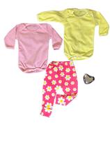 Kit 2 Bodys ML e 1 Mijão Vira Pé R/A Kit 2 Bodys ML e 1 Mijão Vira Pé R/A