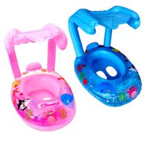 Kit 2 Boias Bote Fralda com Cobertura Bote Baby Rosa e Azul