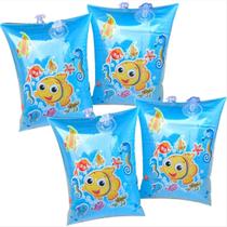 kit 2 boias de braço infantil inflavel para bebê 0 a 3 anos proteção de piscina para menino e menina