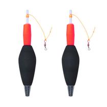 Kit 2 Boias Torpedo Explosiva CL Pesca 40g 90% EVA Alta Sensibilidade Cor:Vermelha