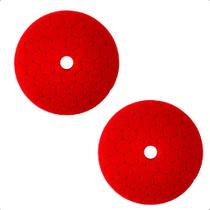 Kit 2 Boina De Polimento Automotivo Vermelha Super Lustro 6P