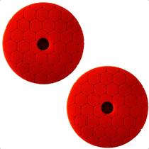 Kit 2 Boina Espuma Polimento Automotivo Laranja Refino 5P