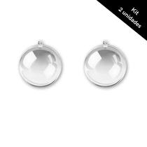 Kit 2 Bola Acrílica Decorativa 12cm Kit 2 Bola Acrílica Decorativa 12cm