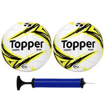 Kit 2 Bola Campo Topper + Bomba De Ar Kit 2 Bola Campo Topper + Bomba De Ar