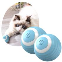 Kit 2 Bola Giratória Inteligente Brinquedo Gato Silicone Usb - Bolinha gato cachorro