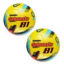 Kit 2 Bolas Dalponte 81 Futebol de Campo Costurada À Mão Profissional