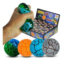 Kit 2 Bolas De Apertar Squish Mania Flash Vulcão Com Luz Kit 2 Bolas De Apertar Squish Mania Flash Vulcão Com Luz