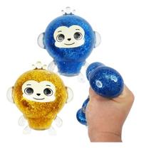 Kit 2 Bolas De Apertar Squish Monkey Flofy Fofo Antistres