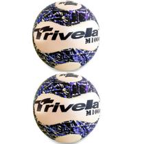 Kit 2 Bolas De Futsal Hybrida Trivella - Brasil Gold