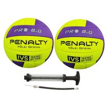 Kit 2 Bolas De Vôlei Penalty 8.0 Pro IX FIVB + Bomba De Ar