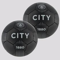 Kit 2 Bolas Machester City Campo Preta