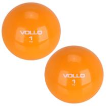 Kit 2 Bolas Peso Tonning Ball Vollo VP1061 1Kg Pilates Macia e Fácil Pegada Pilates Kit 2 Bolas Peso Tonning Ball Vollo VP1061 1Kg Pilates Macia e Fácil Pegada Pilates