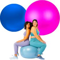 Kit 2 Bolas Pilates Suiça Overball Fisioterapia 65cm + 25cm