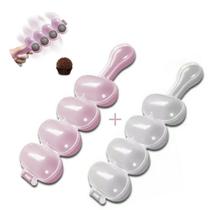 Kit 2 Boleador Enrolador Chocalho Brigadeiro Doces Arroz Sushi Confeitaria Cozinha Japonesa