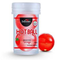 Kit 2 Bolinha Explosiva Vaginal Sabor Morango Hot Ball